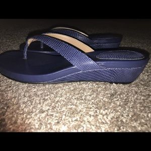 Blue Flip flop sandals